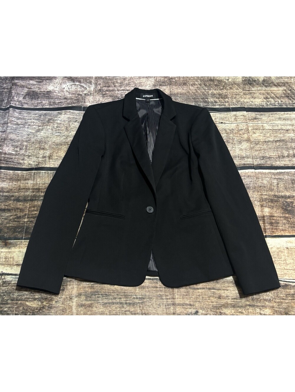 Express Blazer Jacket Womens Size 4 Stretch Black